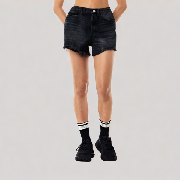 Comfortable ripped denim shorts