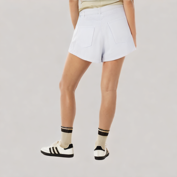 hollow embroidered shorts