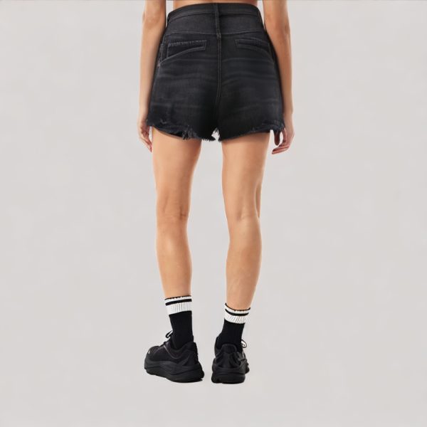 Comfortable ripped denim shorts