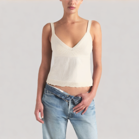 V-neck knitted camisole top