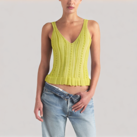 Simple knitted camisole top