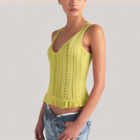 Simple knitted camisole top