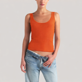 Simple sequined knitted camisole top