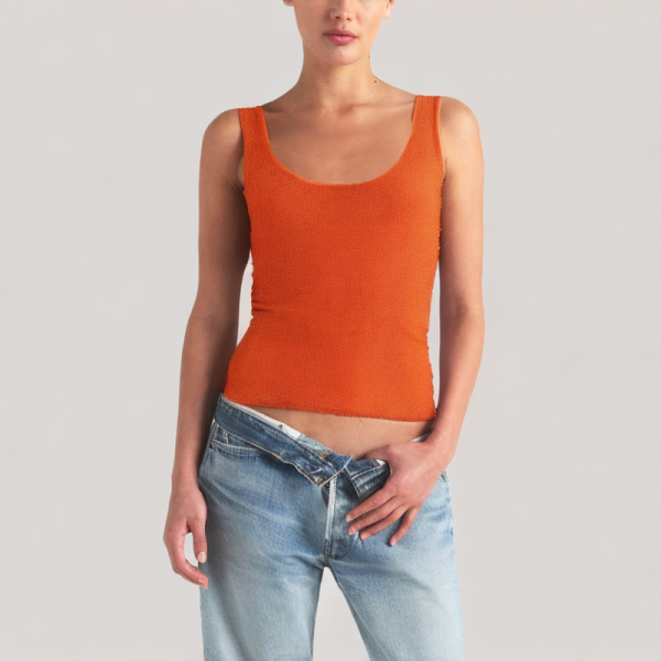 Simple sequined knitted camisole top