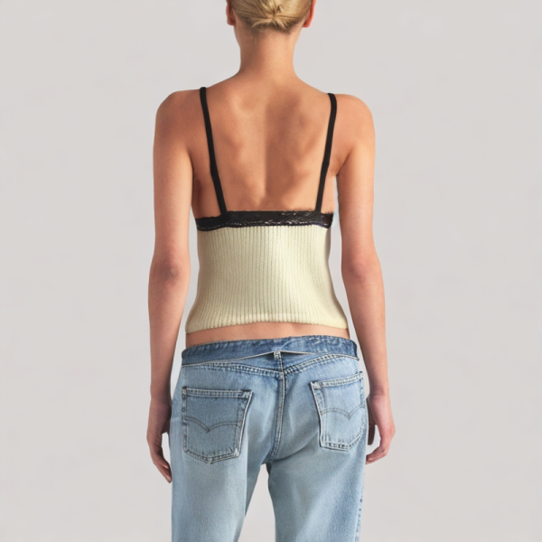 V-neck bow camisole top