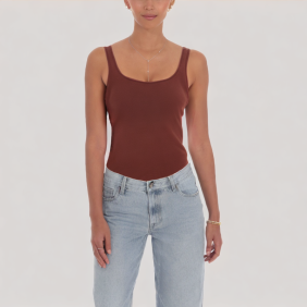 Casual Solid Color Knitted Camisole Top