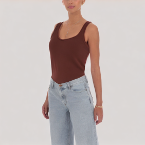 Casual Solid Color Knitted Camisole Top