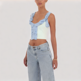 Checkered Patchwork Camisole