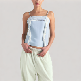 Sweet Lace Trim Camisole